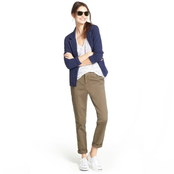 Caslon Pants - Caslon Nordstrom Olive Green Chino Ankle Pants